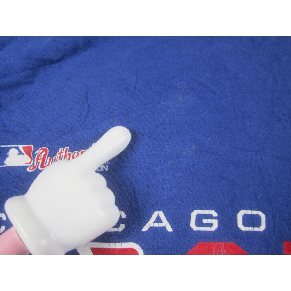 Chicago Cubs‎ Shirt Mens Large Blue MLB Baseball Crew Neck Graphic Print - Picture 4 of 11